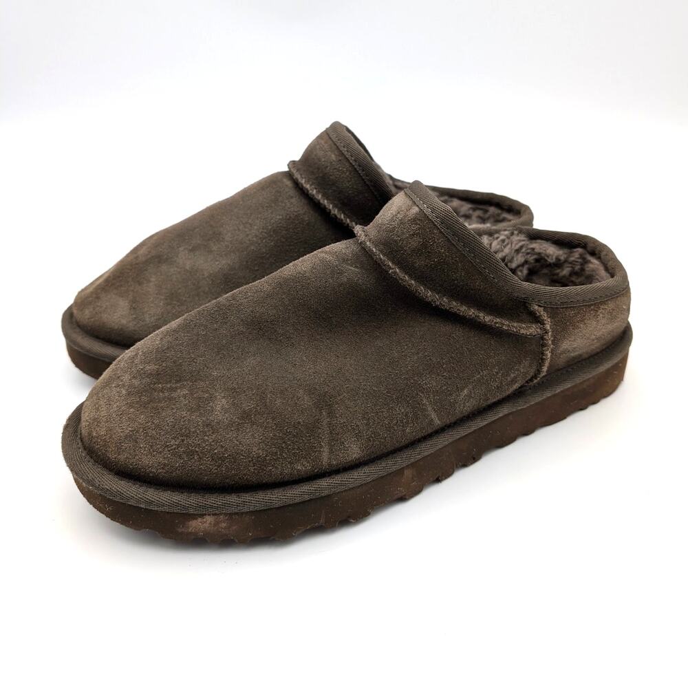 UGG Classic Comfort Slipper Shoes Round Toe Women's Dense Smoke Size US8 EU39